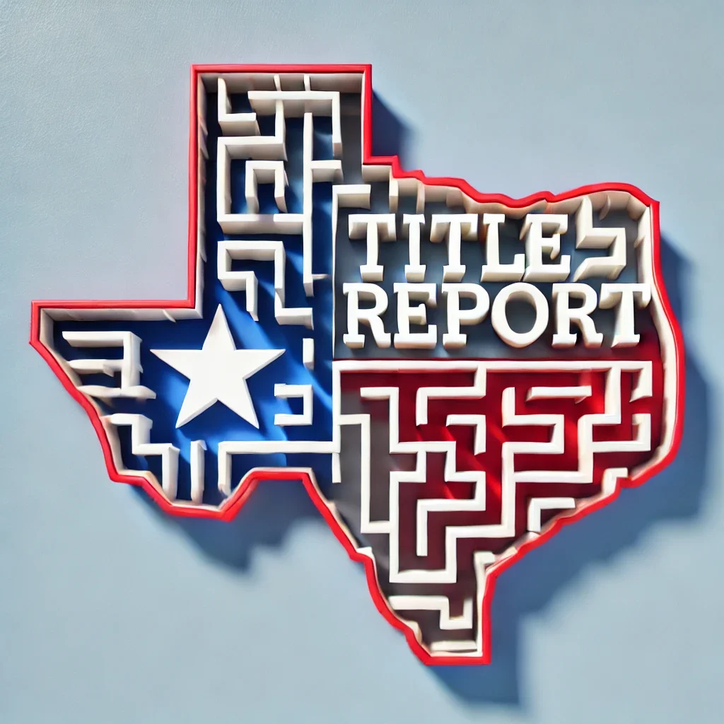 real estate title report in texas