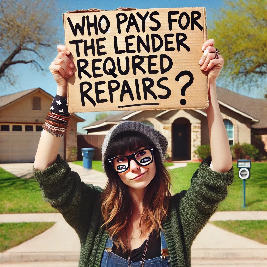 who pays for the lender required repairs