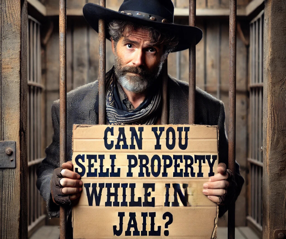 Can you sell property while in jail in texas
