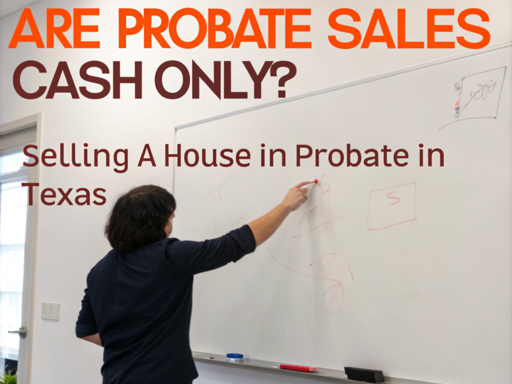 are probate sales cash only