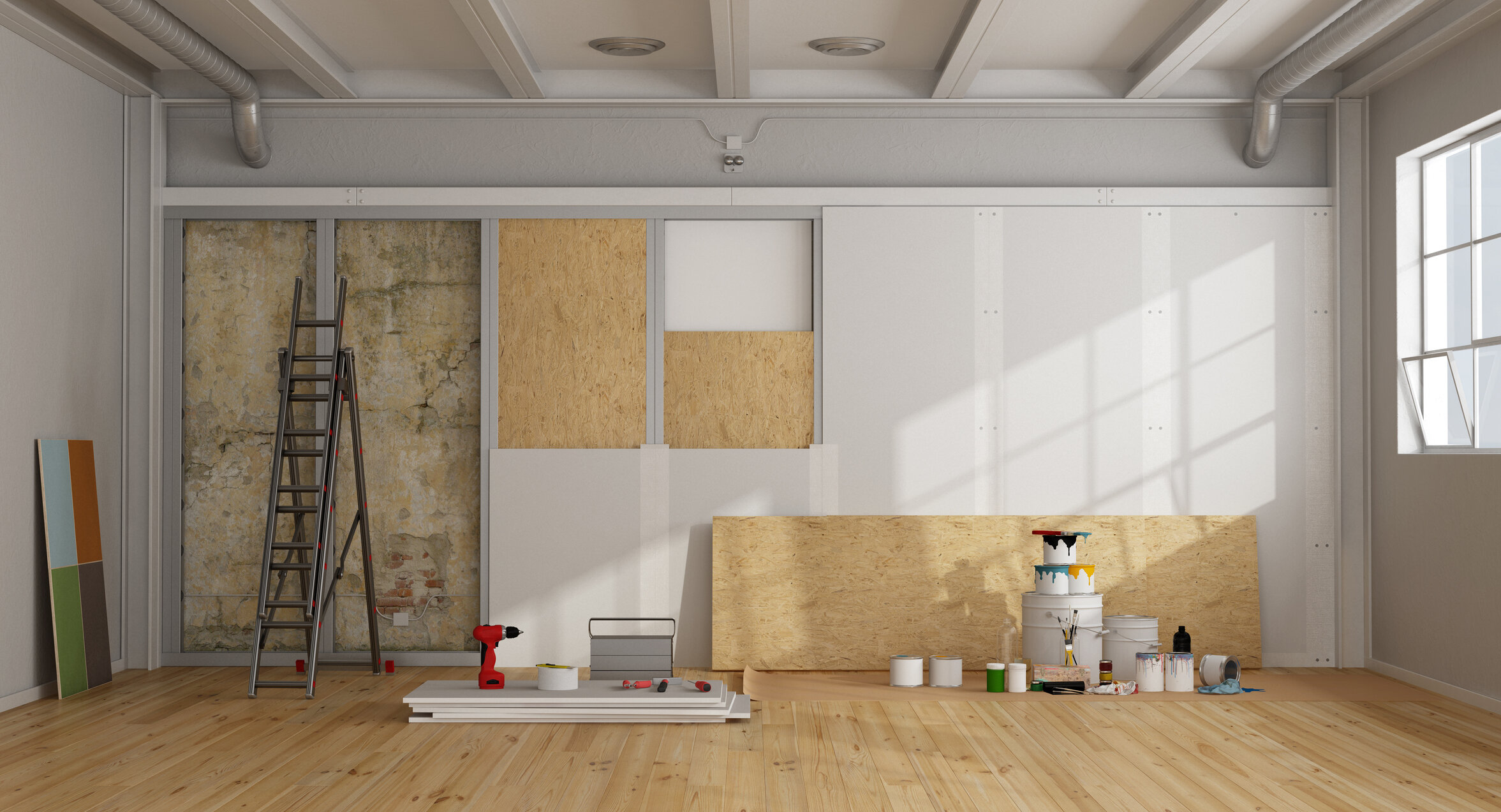 House being renovated