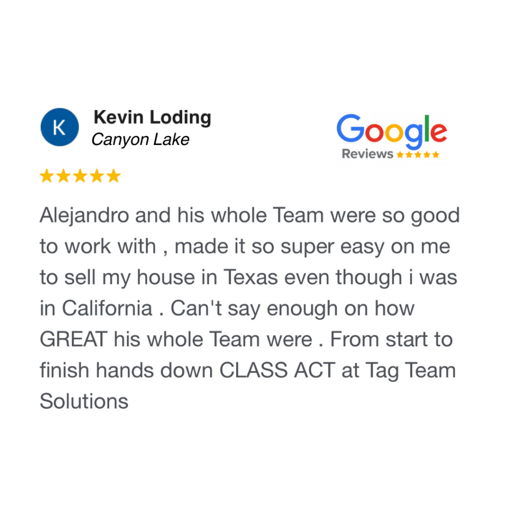 Kevin Loding sold his Canyon Lake home to Tag Team Property Solutions for quick cash