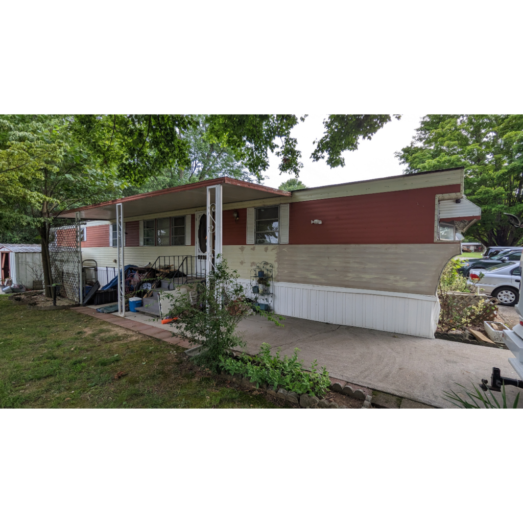brown beige singlewide mobile home 1974 morristown tn mobile home park