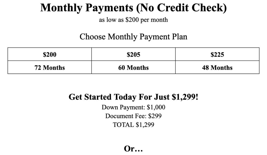 40 Acres Near Winslow AZ Payment Plan