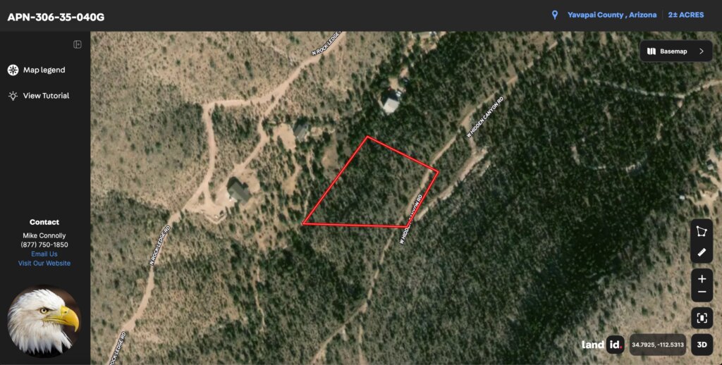 Williamson Hidden Canyon APN-306-35-040G Interactive Map