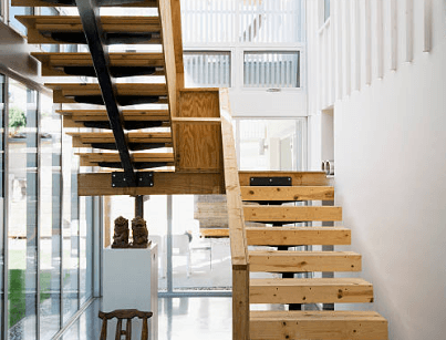 wooden staircase