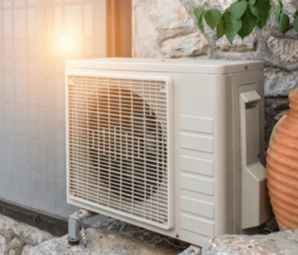 protect AC outdoor unit from sunlight