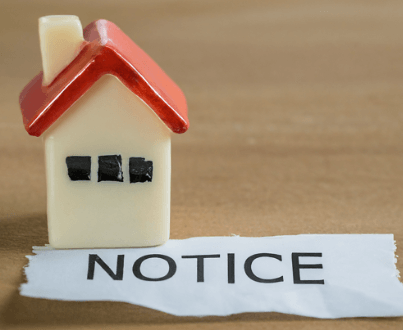 notice needed to tenant for sale of property Cape Coral