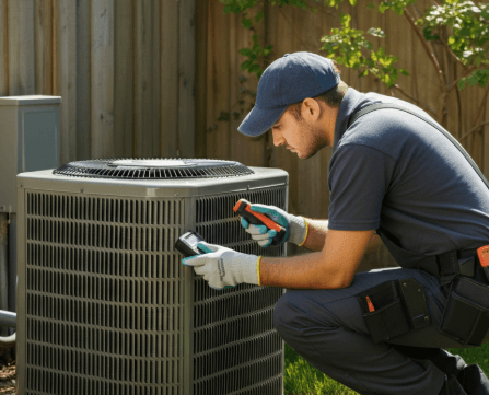 how to protect AC outdoor from sunlight