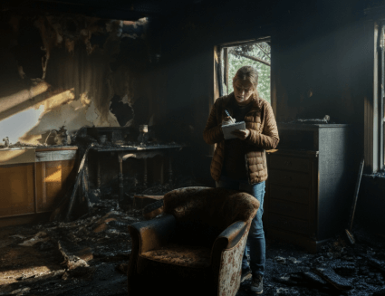 how to sell a fire-damaged house in Englewood Florida