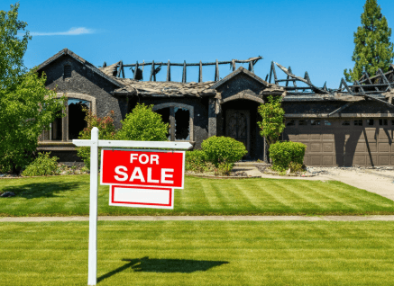 how to sell fire damaged house in Labelle Florida