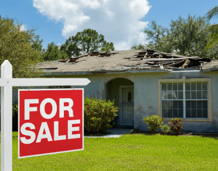 sell a house with bad roof in Alva Florida