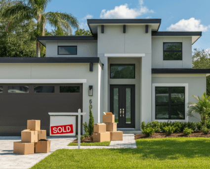 timeframe for moving out after selling house in Estero Florida