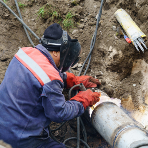 Broken Water Main To Home In Texas