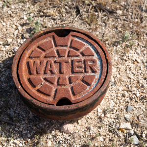 Water Main Break at House In Texas