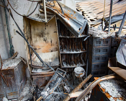 fire damage house in Allen