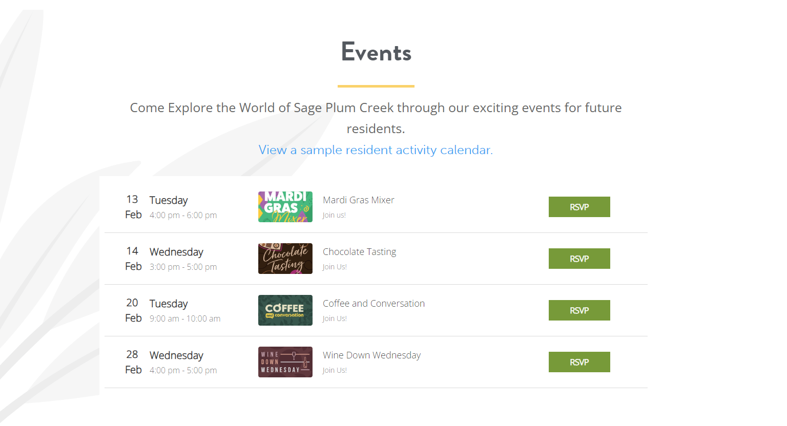 Sage Plum Creek Apartments - Things to Do!