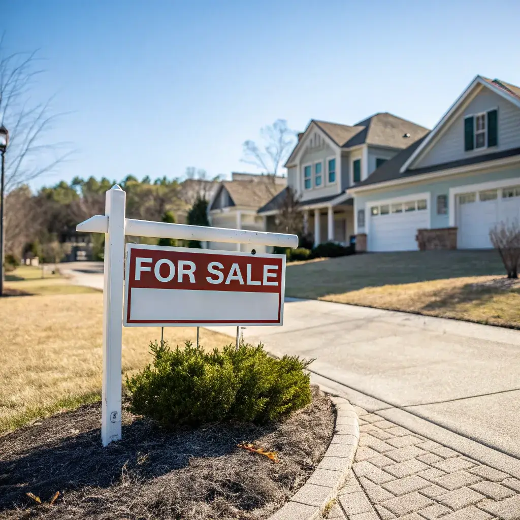 For Sale Sign In front of a house in Wilmington, NC