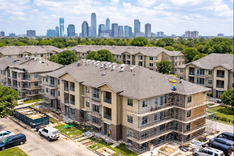 Multifamily apartment renovation project in Dallas Texas