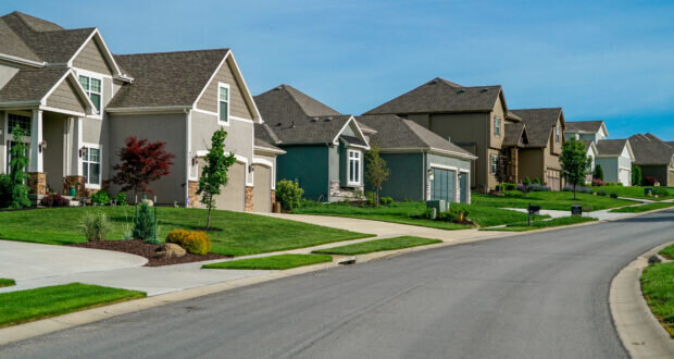 beautiful neighborhood street
