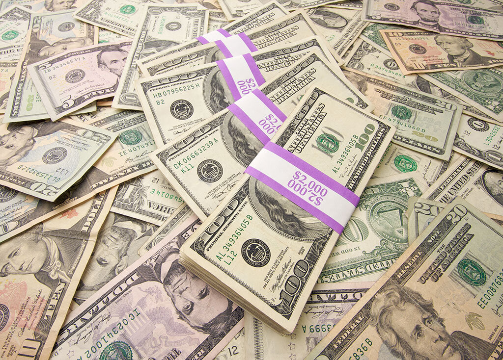 Picture of money representing finances