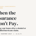 When the insurance will not pay. Selling a Louisiana house after a denied or lowballed hurricane claim.