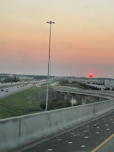 Image of Grand Prairie, TX. You can see the picture was taken on the Highway 20 overpass.