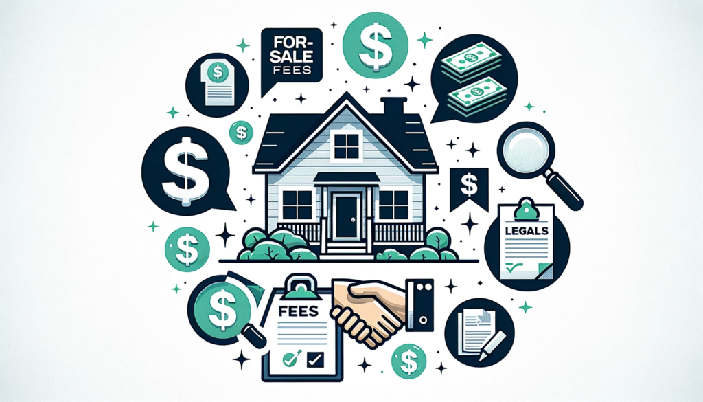 A home surrounded by selling fees.