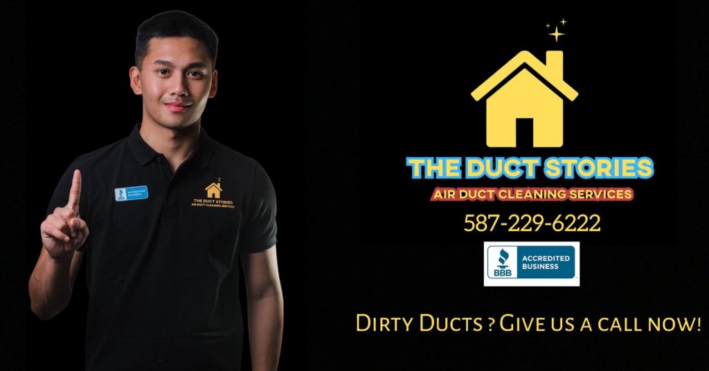 Calgary duct cleaning owner earl in a black shirt