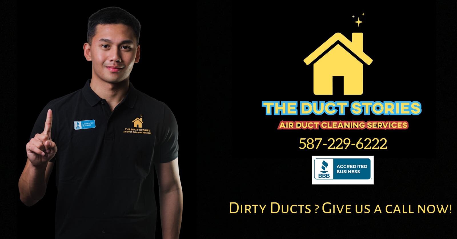 Calgary duct cleaning owner earl in a black shirt