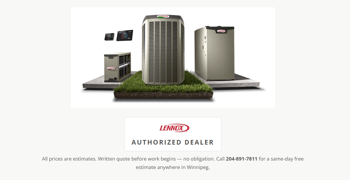 Lennox Ultimate Comfort System — AC, Furnace, PureAir S, and Smart Thermostat