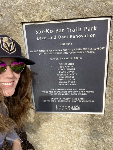 Carolina from Liberty Road Homes visiting Sar-Ko-Par Trails Park in Lenexa, Kansas