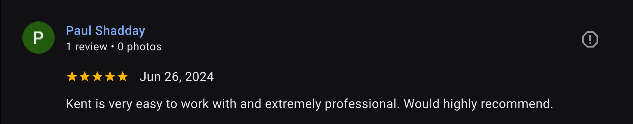 Paul Shadday Testimonial for KK Buys Indy Homes