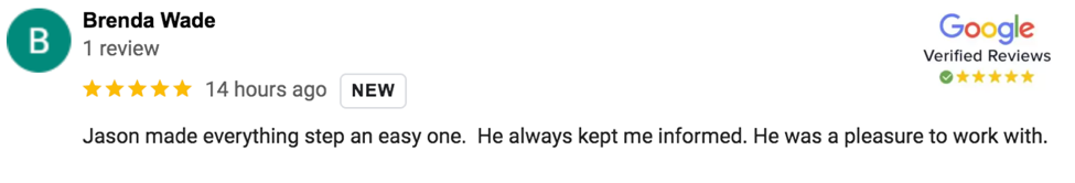 brenda w five star review