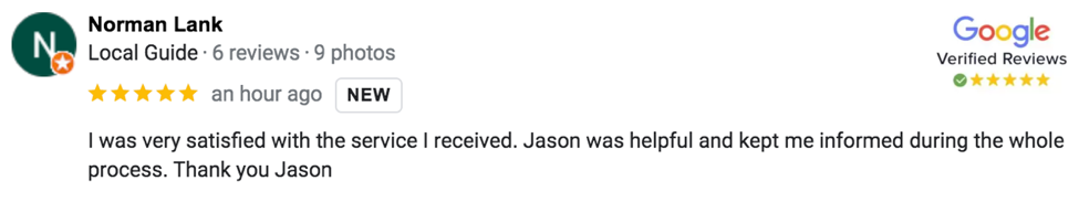 Norman google review