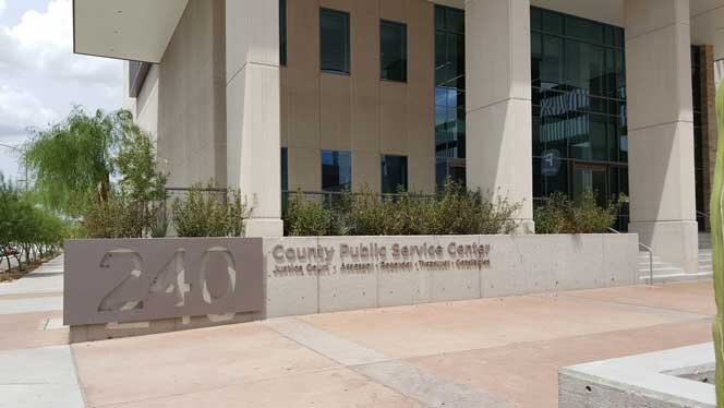 Pima County Treasurer’s Office building in Tucson where property tax payments are made