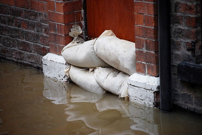 sand bags used to prevent flooding charleston