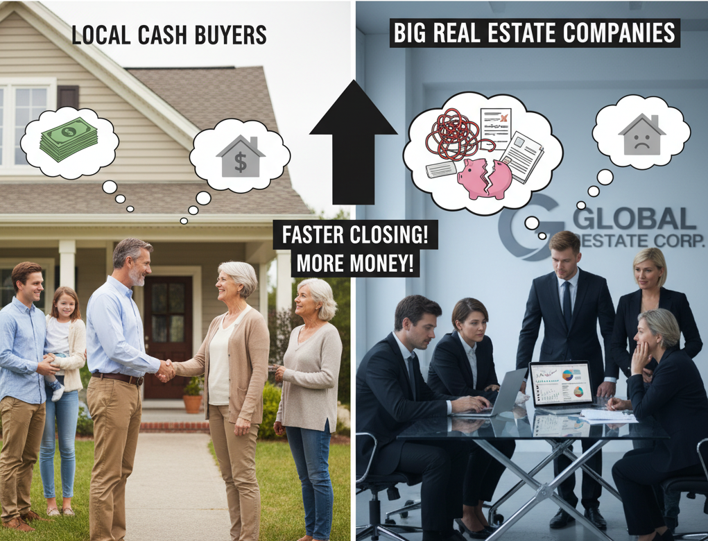 Why Local Cash Buyers Are Better Than Big Real Estate Companies