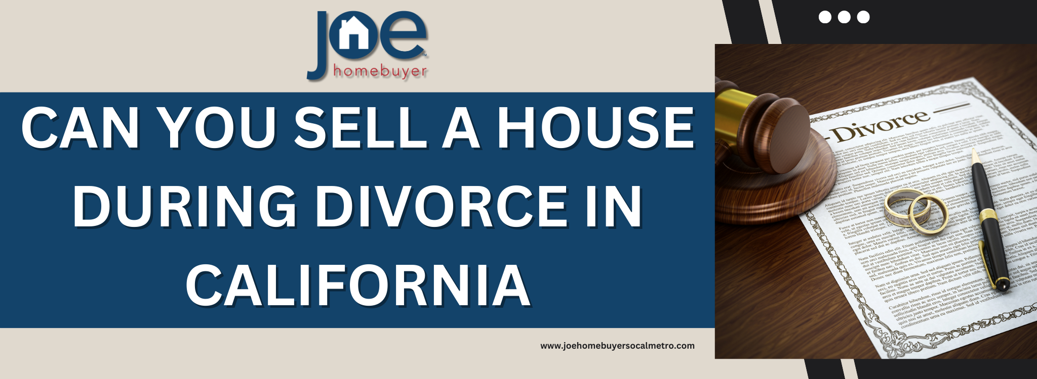 can you sell house during divorce in California