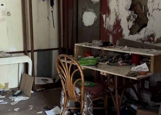 Damaged Florida house interior sold as-is for cash