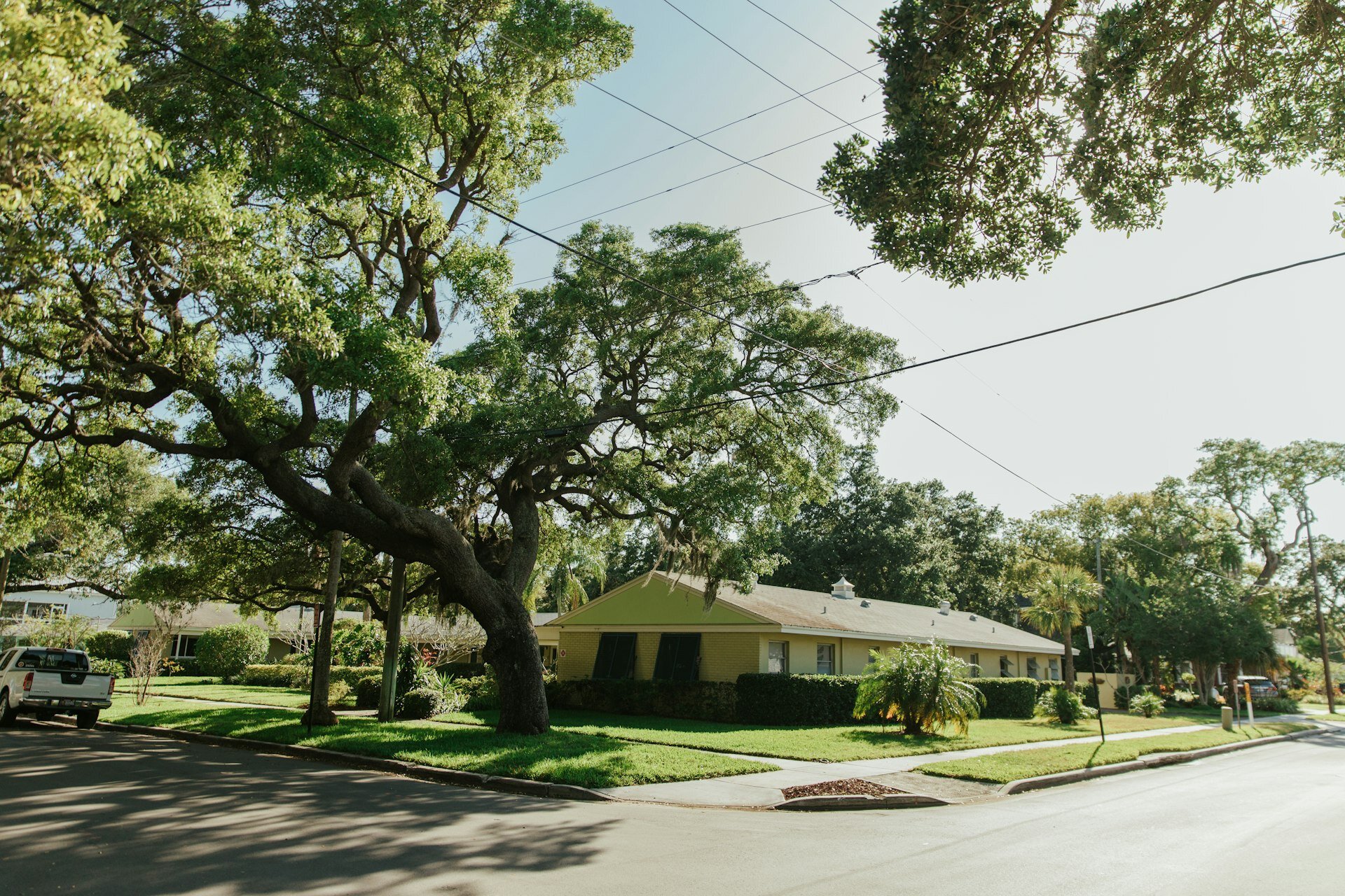 Ranch-style home under oak trees in Dunnellon, FL