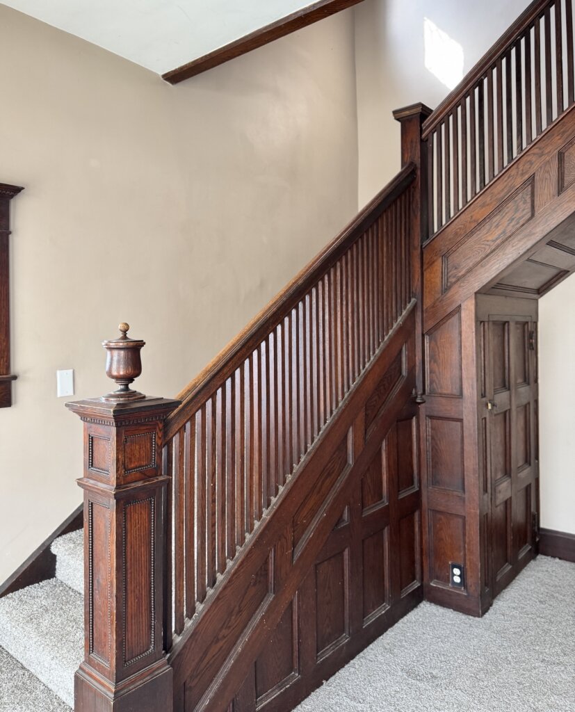 Original woodwork on this house with character in Southern Indiana.