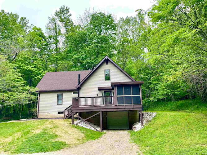 Front of house in Owensville, Indiana oasis.