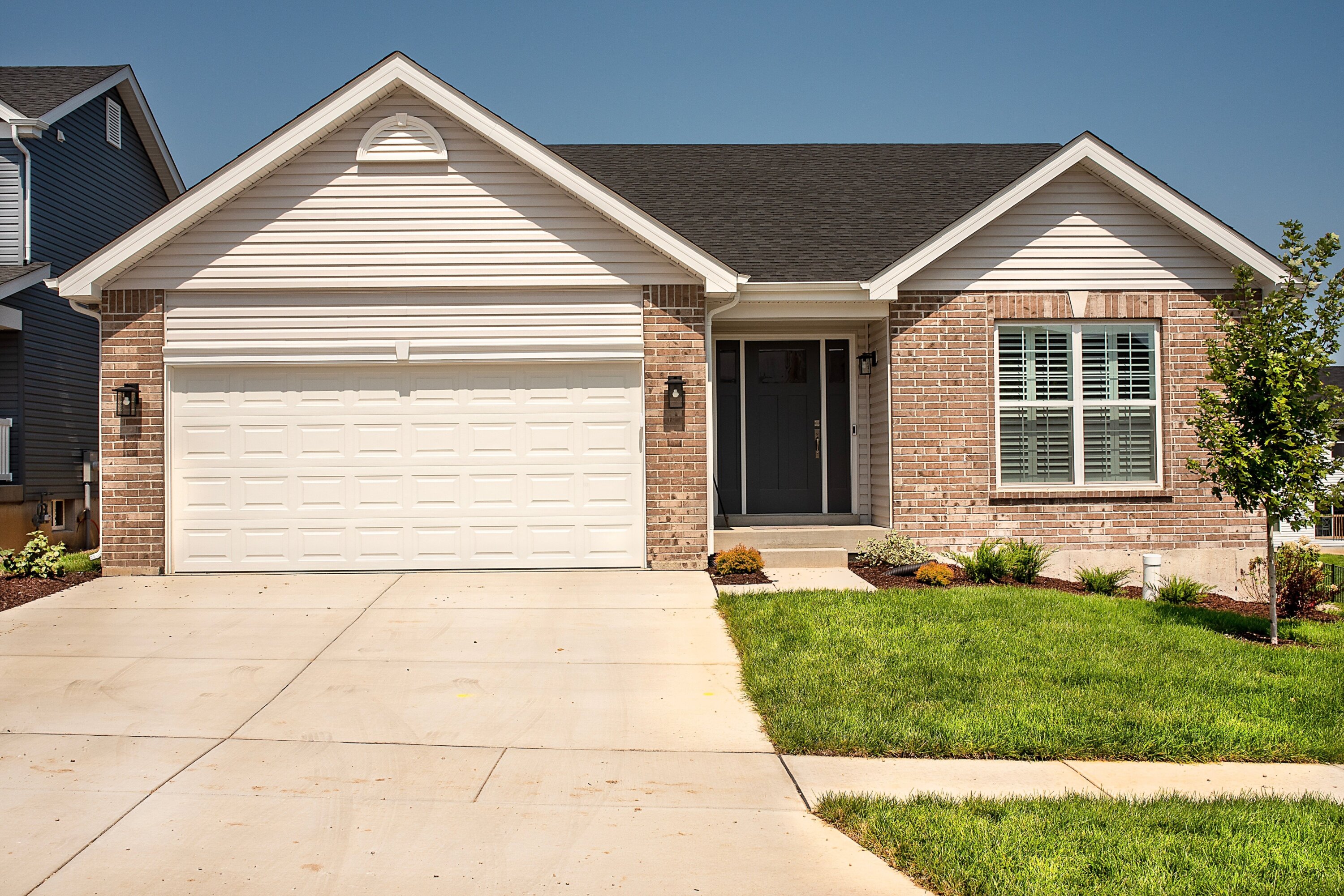 Single story home with 2-car garage in good condition