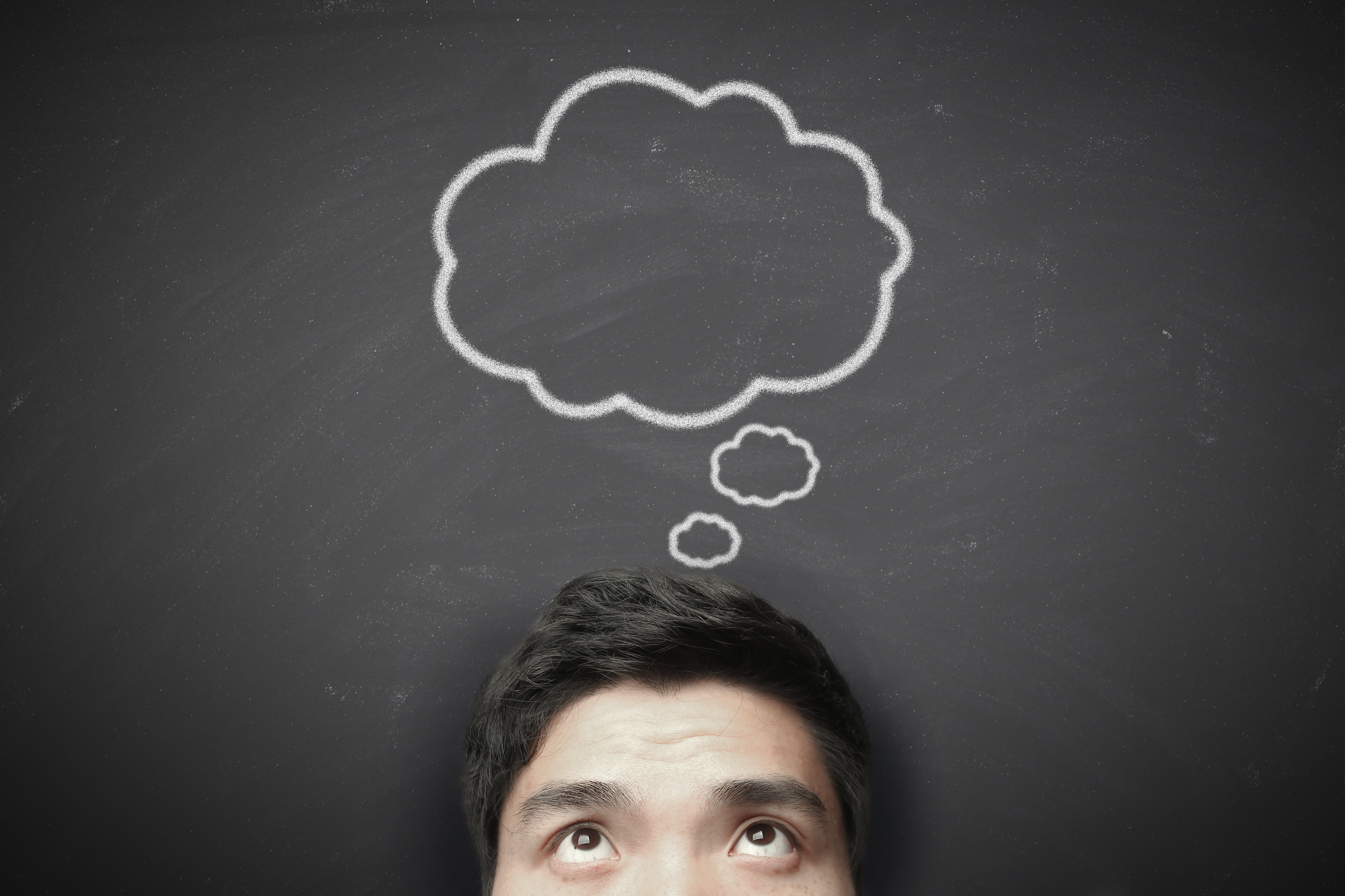man thinking about what to do