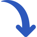 Down Arrow Blue
