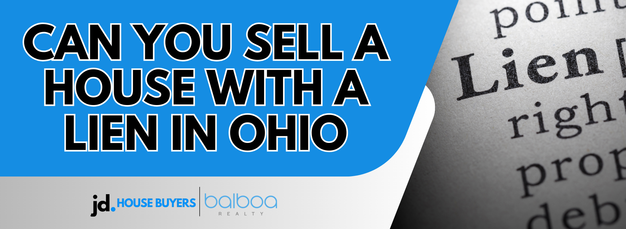 Selling a House With a Lien In Ohio