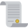 White document icon with a golden seal, indicating an official document or certificate.