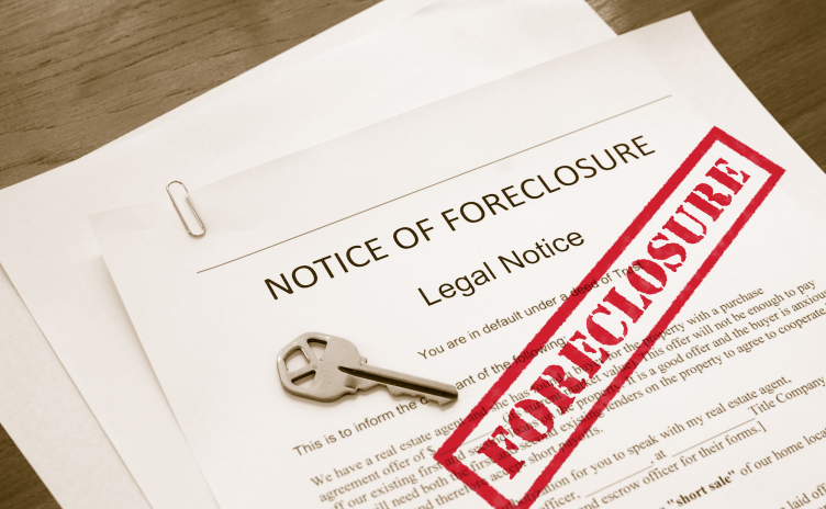 Notice of Foreclosure document with a key, emphasizing urgent solutions to prevent foreclosure in Ohio for homeowners.