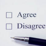 Agree or disagree checkbox representing the decision-making process among heirs in Ohio when selling inherited property, as discussed in probate real estate laws.